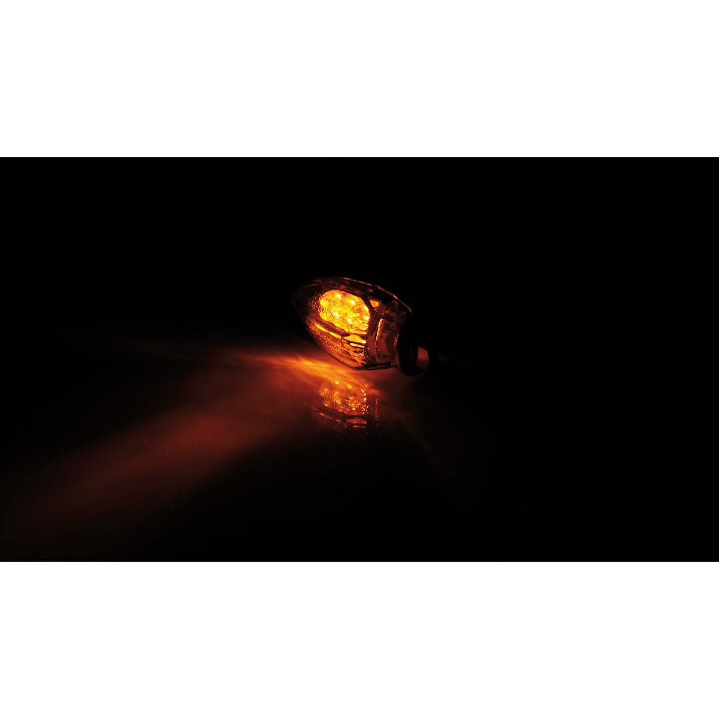 SHIN YO Motorrad Mini LED Blinker Drop Schwarz Klar E-geprüft (Paar)