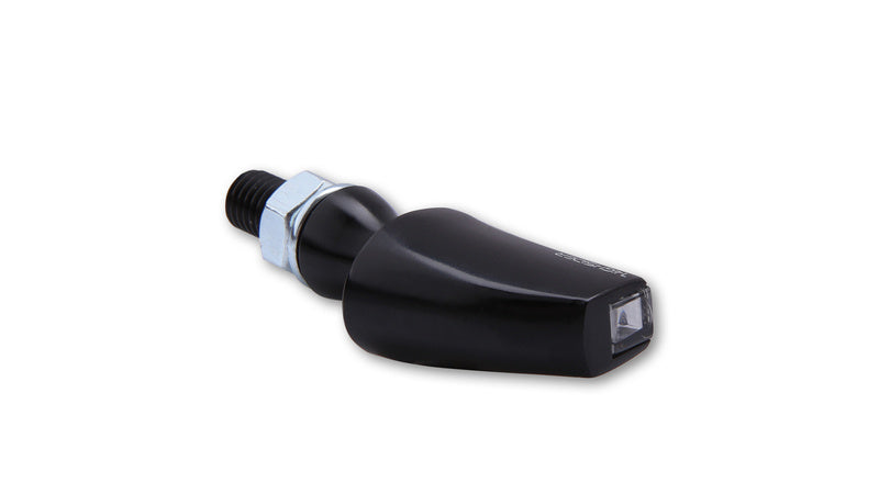 HIGHSIDER Motorrad LED Blinker Flight Schwarz Rauchglas E-geprüft (Paar)