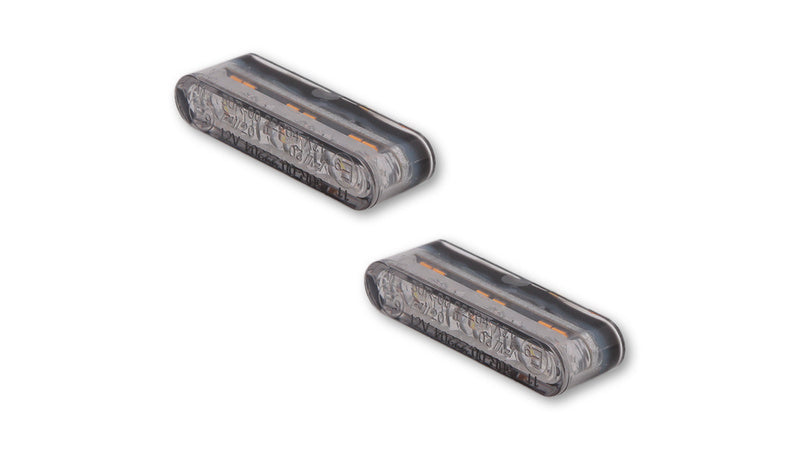 HIGHSIDER Star-MX1 Pro Motorrad LED Blinker/Positionslicht 2in1 Schwarz (Paar)