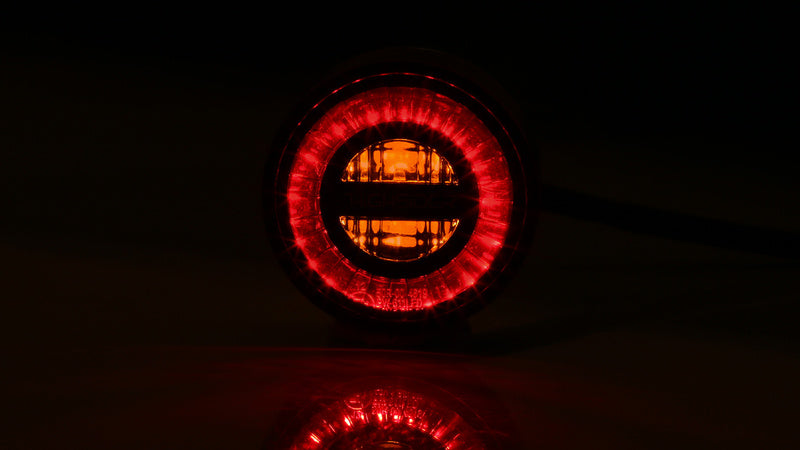 HIGHSIDER Rocket Module Motorrad LED Rücklicht Blinker 3in1 Schwarz Getönt Paar