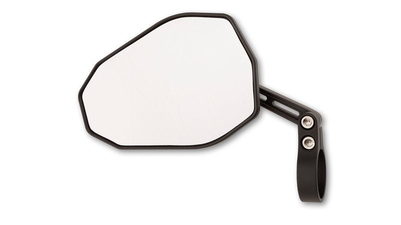 HIGHSIDER Victory-Blast Motorrad Lenkerendenspiegel Kurz Schwarz E-geprüft