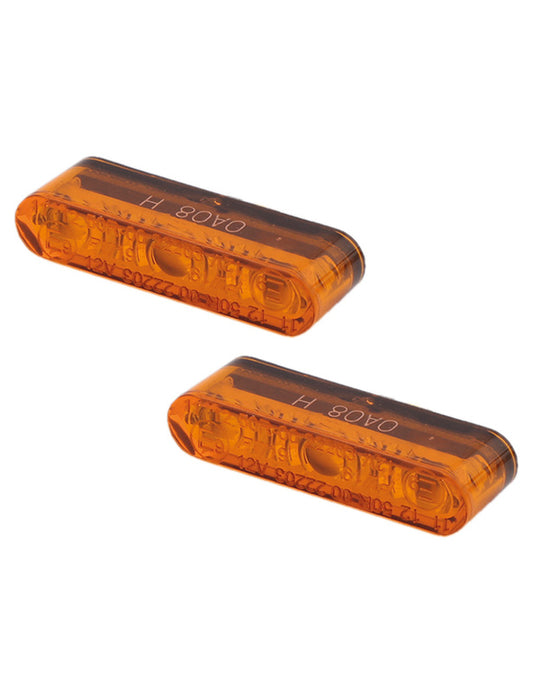 HIGHSIDER Star-MX1 Motorrad LED Blinker Modul Orange E-geprüft (Paar)