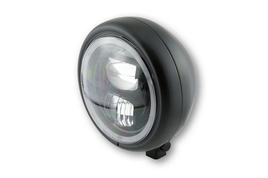 Highsider 5 3/4 Zoll Pecos Typ 7 Motorrad LED Scheinwerfer Schwarz E-geprüft