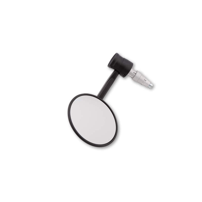 HIGHSIDER Montana-RIM Motorrad Lenkerendenspiegel Schwarz LED-Blinker (1Stck.)
