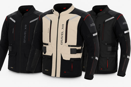 BÜSE Gravel XR Motorrad-Textiljacke wasserdicht mit Protektoren