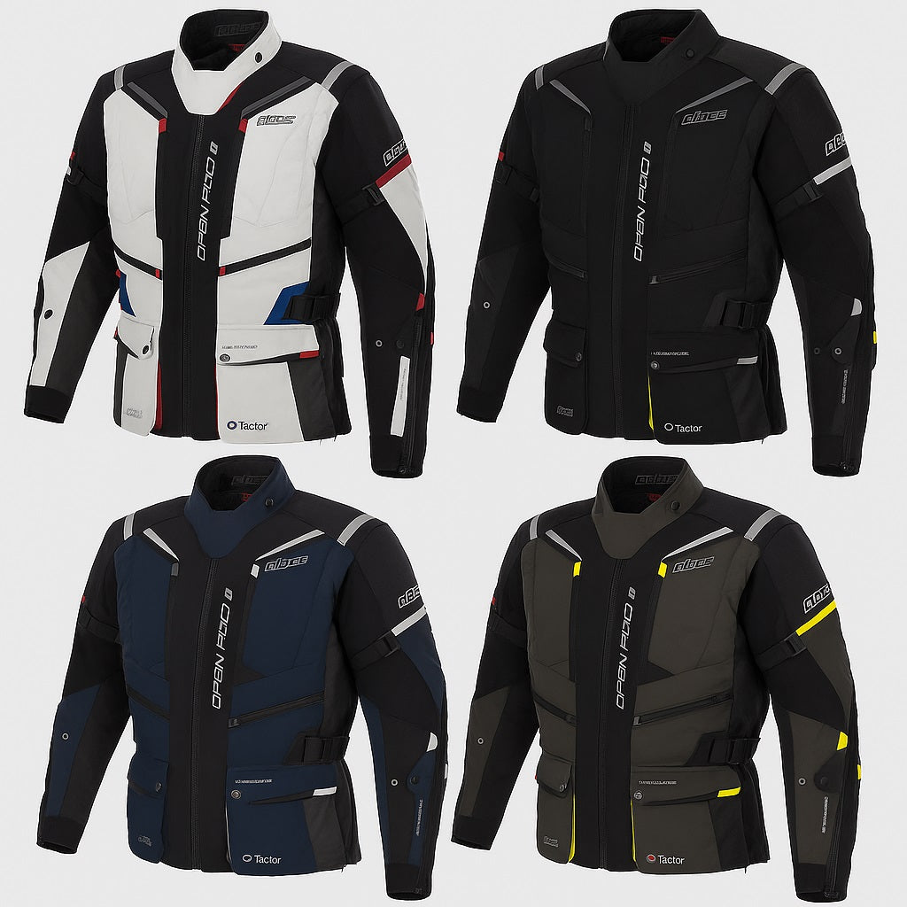 BÜSE Open Road III Motorrad-Textiljacke wasserdicht mit Protektoren
