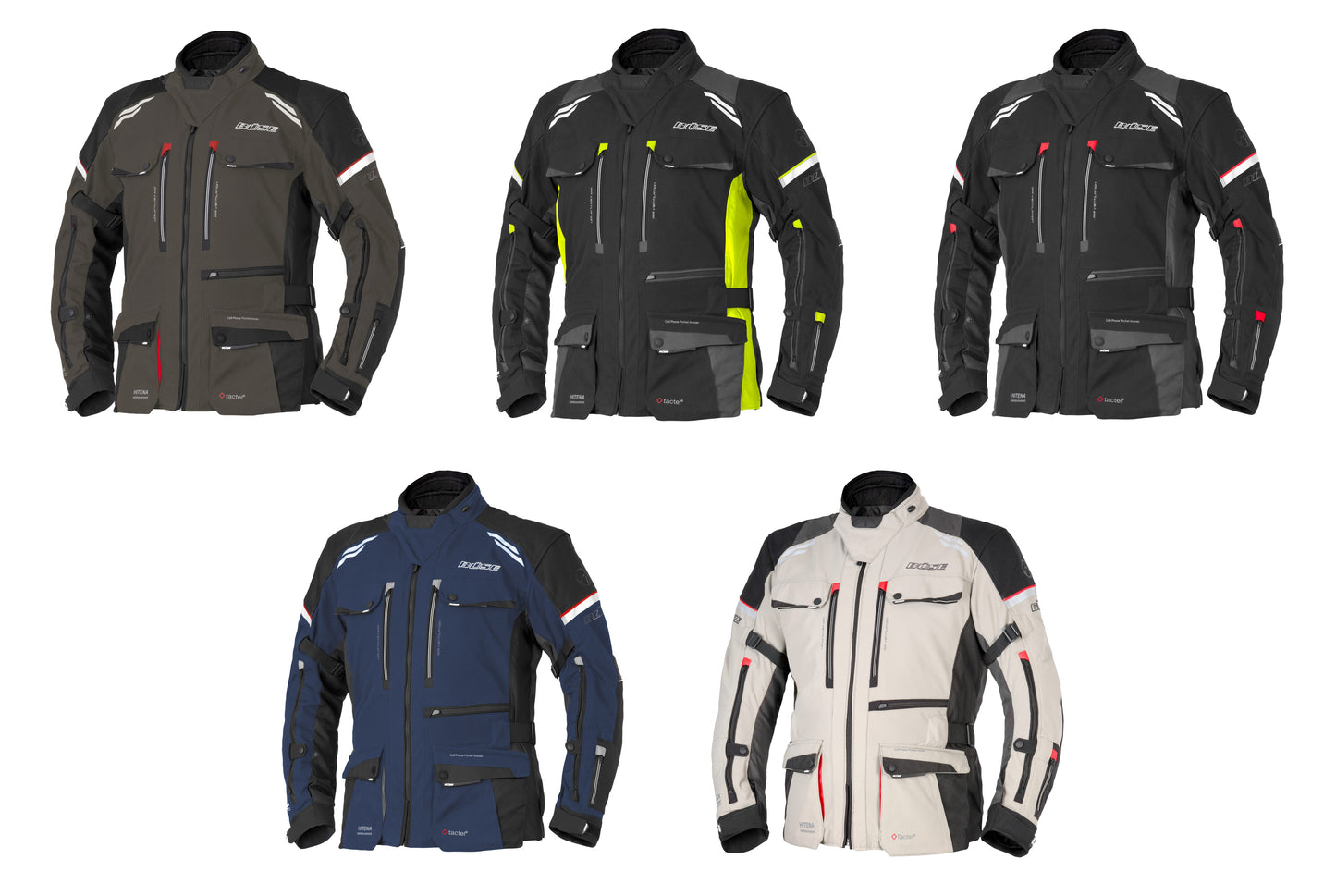 BÜSE Highland III Motorrad-Textiljacke wasserdicht mit Protektoren