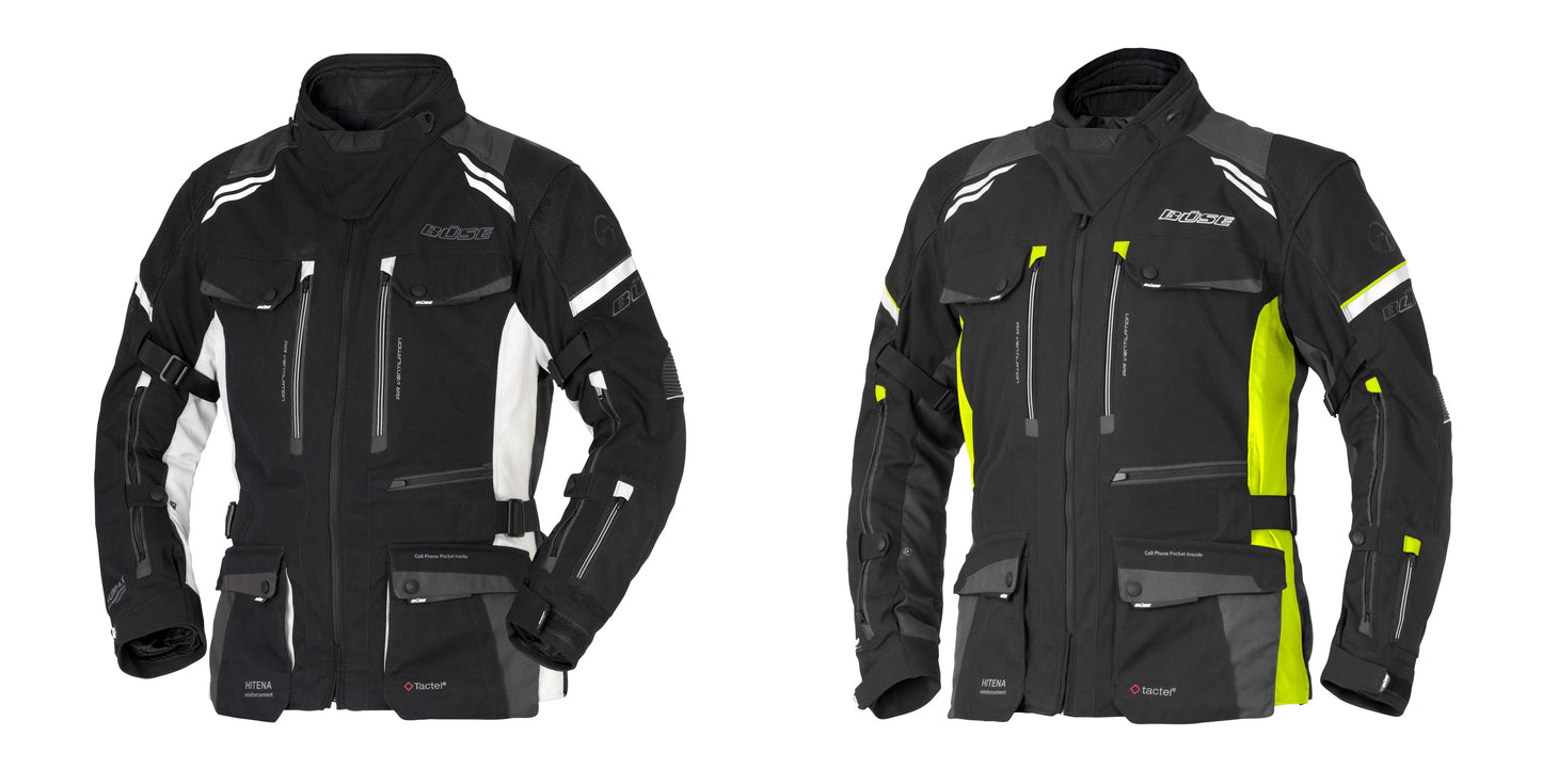 BÜSE Highland III Motorrad-Textiljacke Damen wasserdicht mit Protektoren
