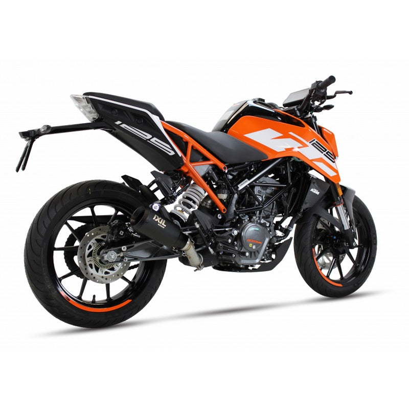 IXIL RB Edelstahl black Auspuff passend für KTM RC 125 2017-2020