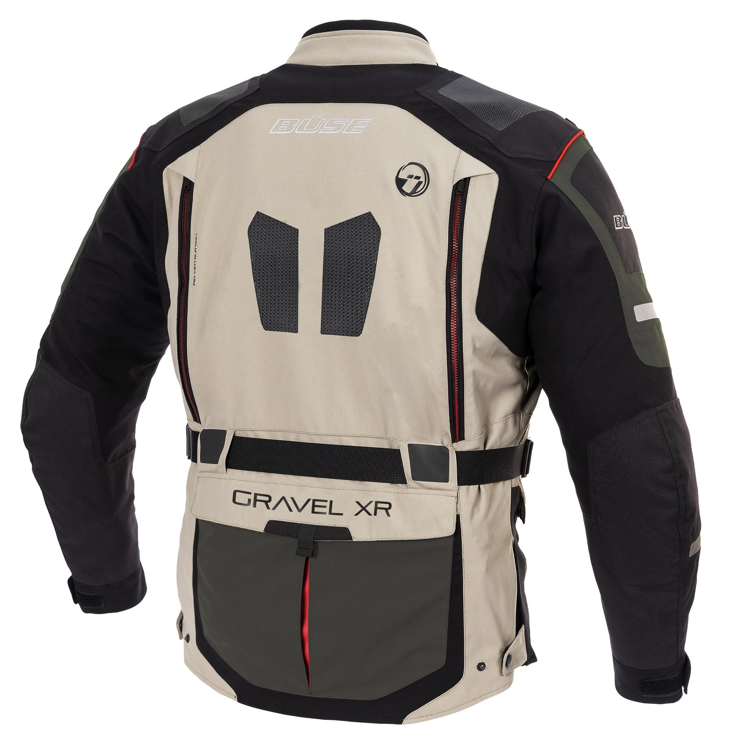 BÜSE Gravel XR Motorrad-Textiljacke wasserdicht mit Protektoren