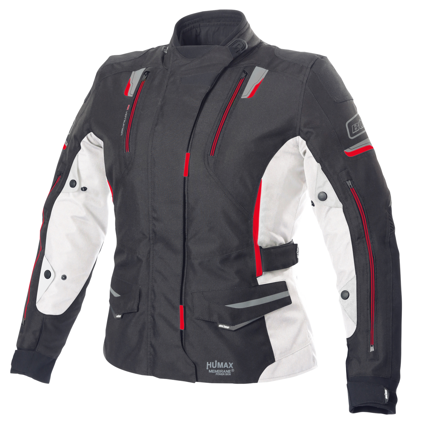 BÜSE Jana Motorrad-Textiljacke Damen wasserdicht mit Protektoren