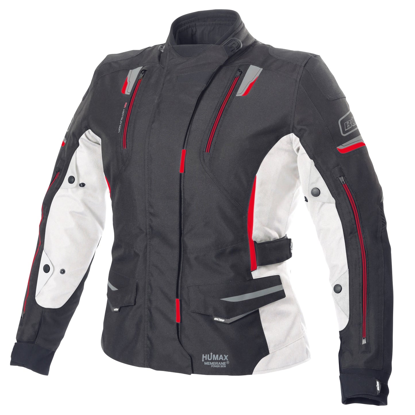 BÜSE Jana Motorrad-Textiljacke Damen wasserdicht mit Protektoren