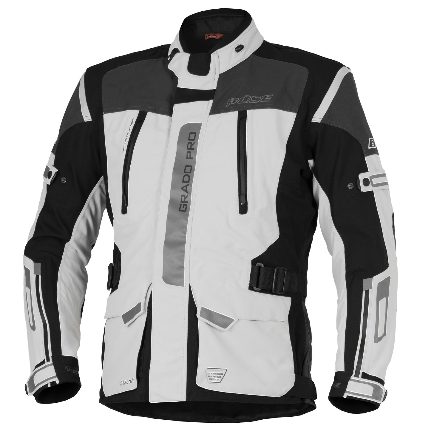 BÜSE Grado Pro Motorrad-Textiljacke wasserdicht mit Protektoren