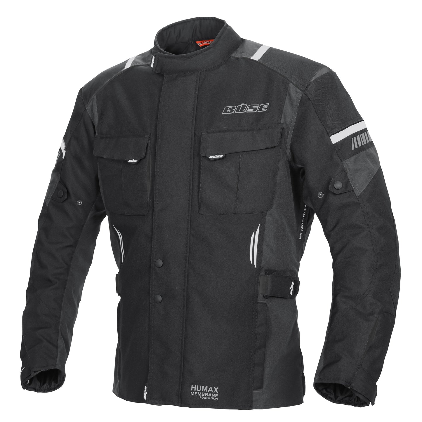 BÜSE Breno Pro Motorrad-Textiljacke wasserdicht mit Protektoren