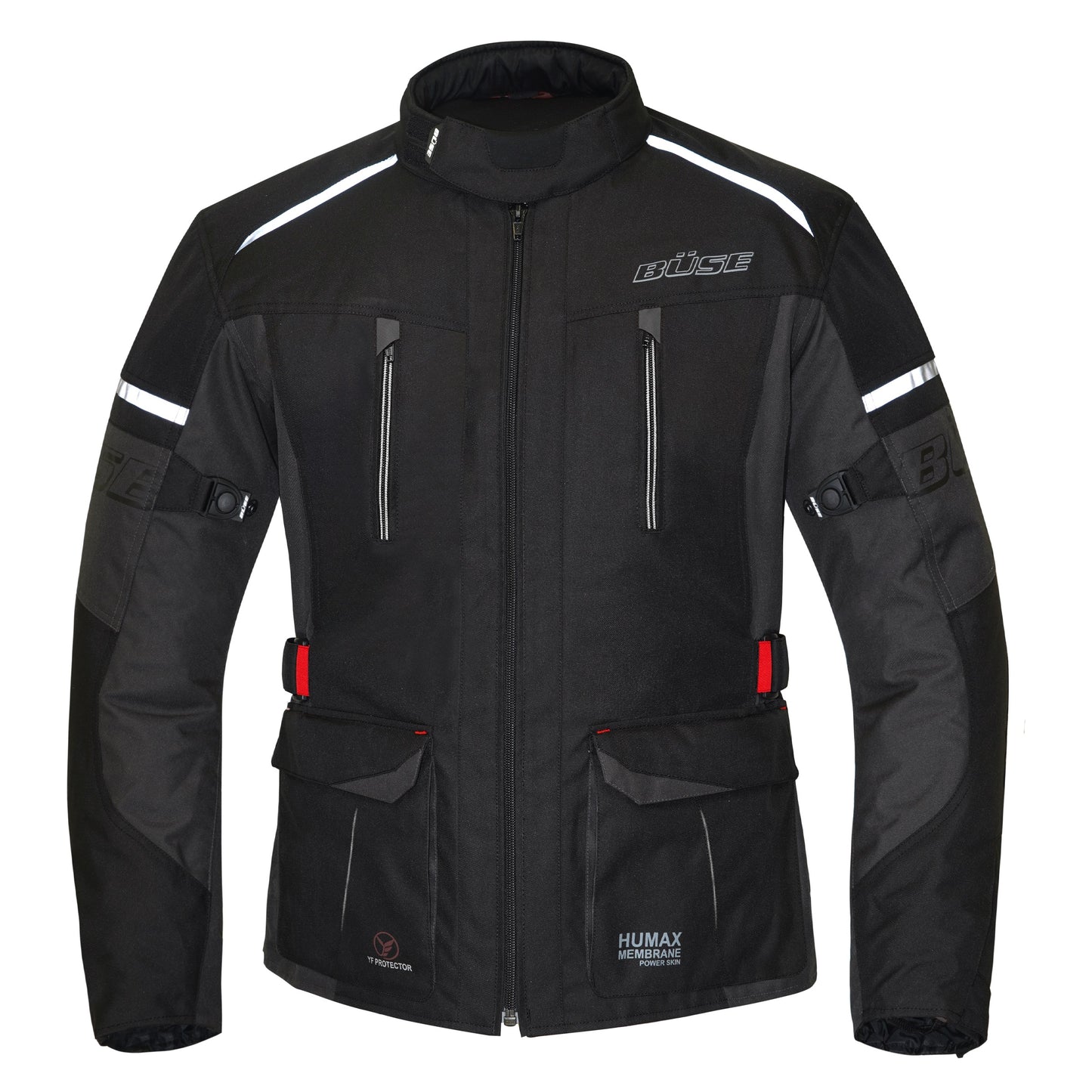BÜSE Rider Motorrad-Textiljacke wasserdicht mit Protektoren