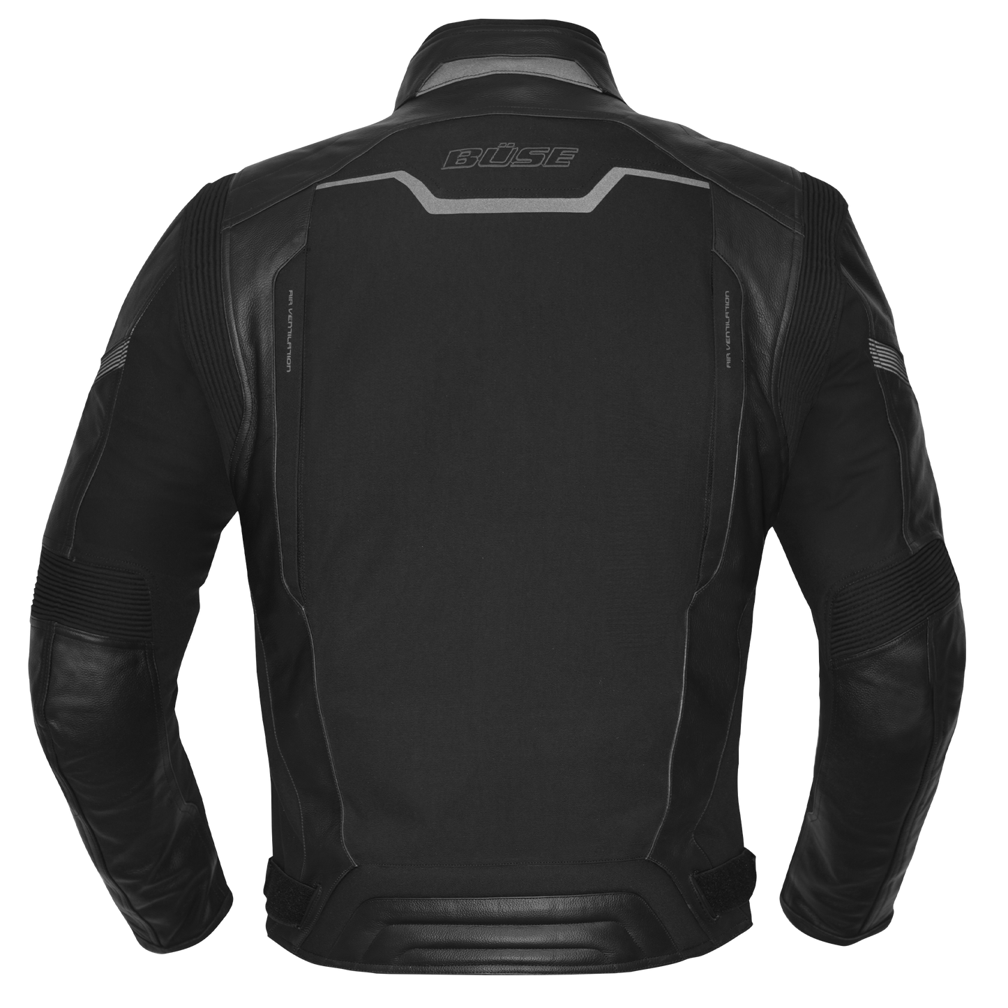 BÜSE Novaro Motorrad-Textil/Lederjacke schwarz wasser- & winddicht mit Protektoren