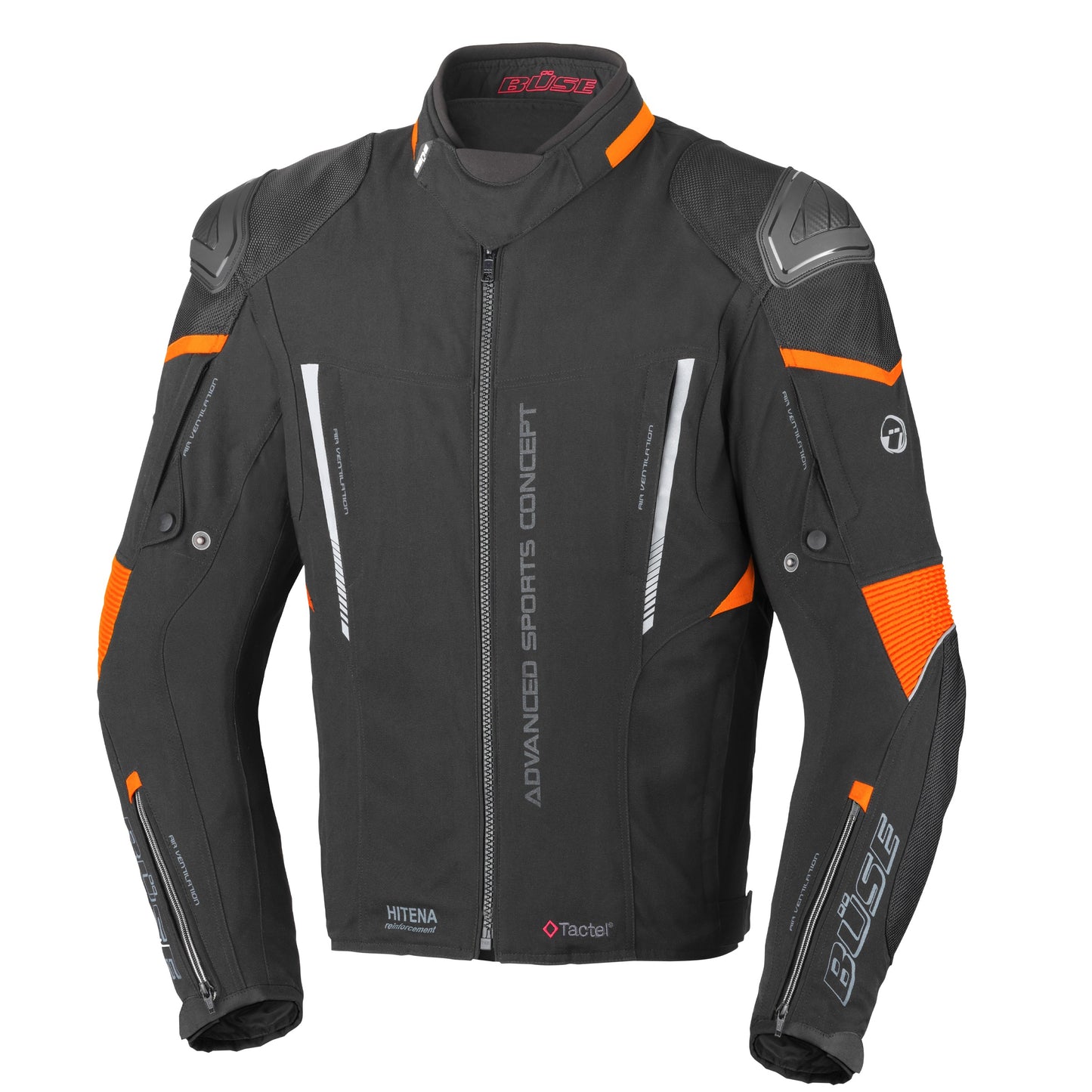 BÜSE Rocca Motorrad-Textiljacke wasserdicht mit Protektoren