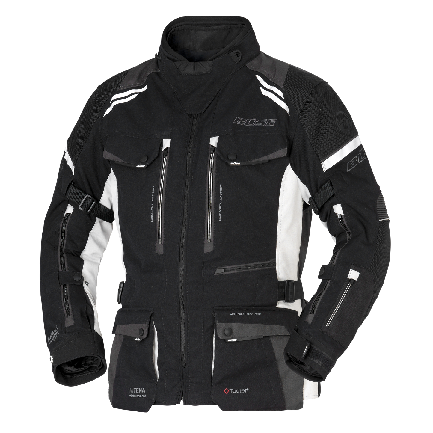 BÜSE Highland III Motorrad-Textiljacke Damen wasserdicht mit Protektoren