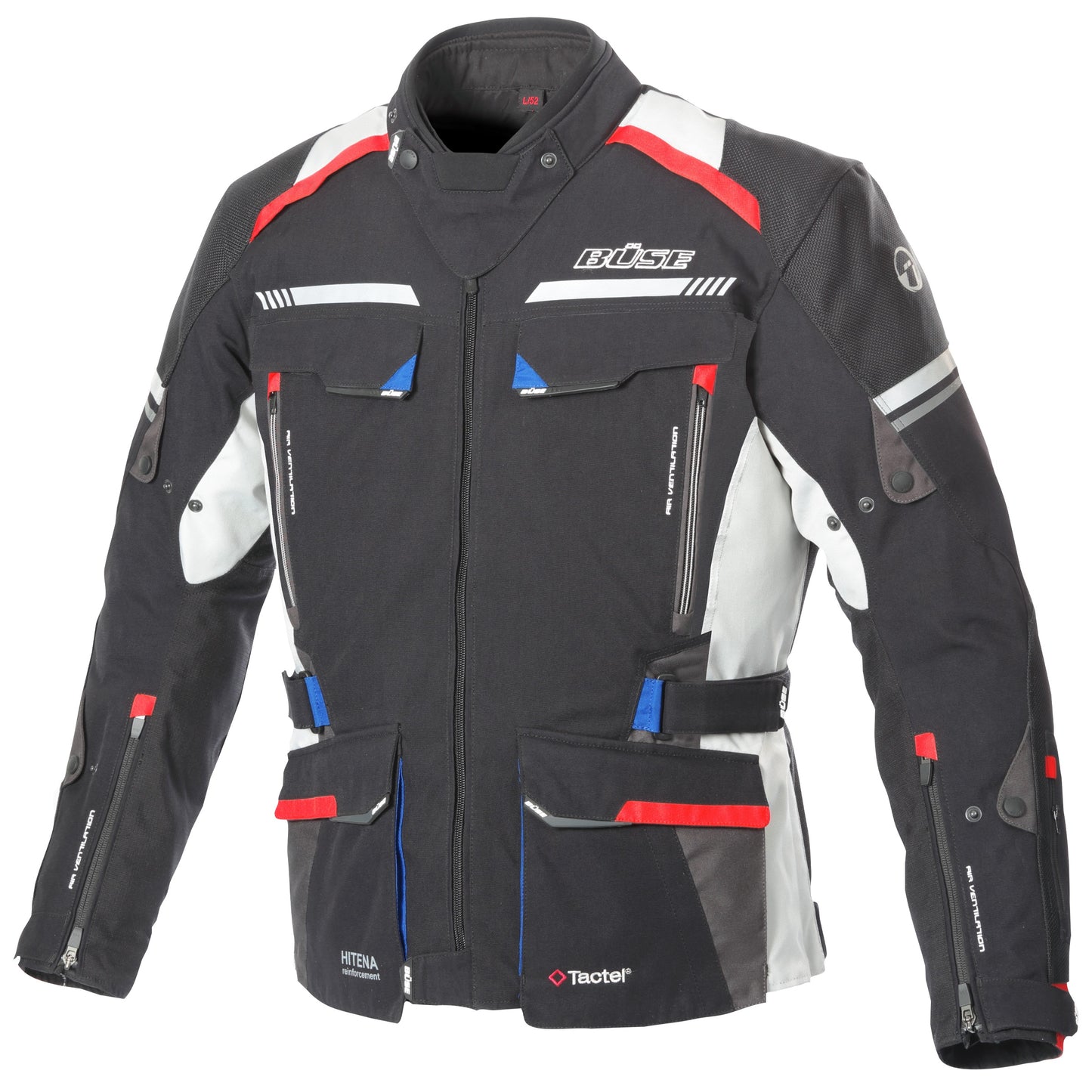 BÜSE Highland II Motorrad-Textiljacke wasserdicht mit Protektoren