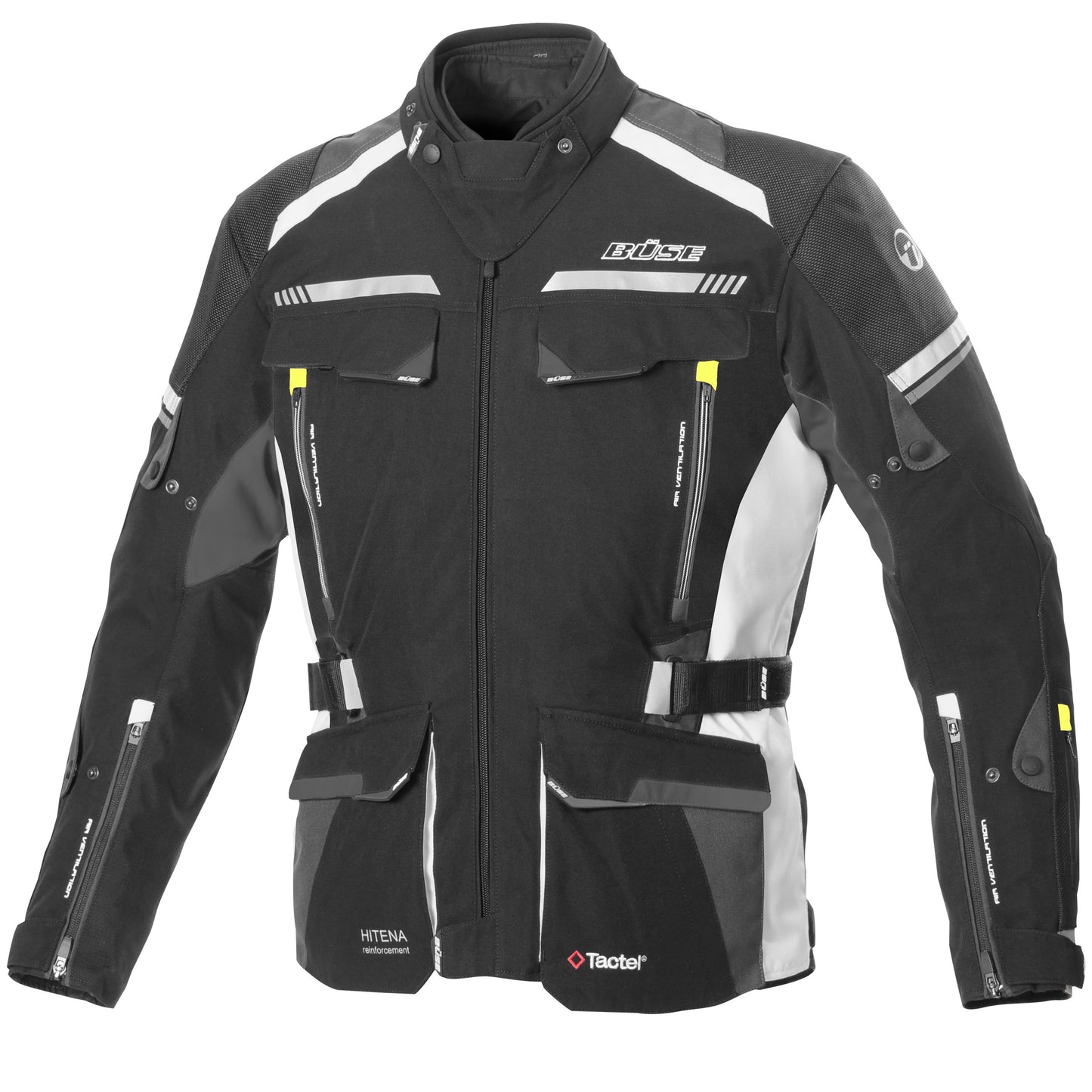 BÜSE Highland II Motorrad-Textiljacke wasserdicht mit Protektoren
