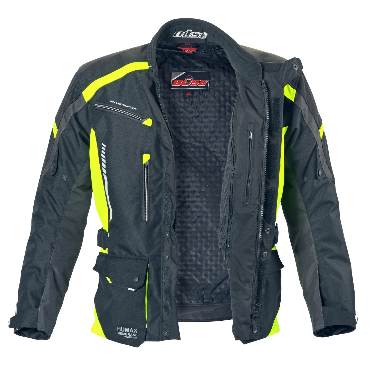 BÜSE Torino II Motorrad-Textiljacke wasserdicht mit Protektoren