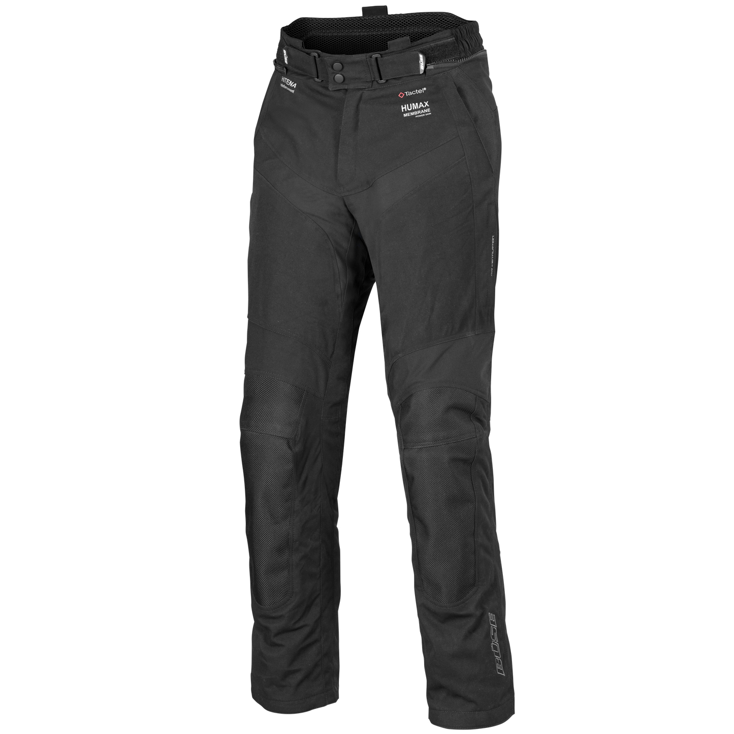 BÜSE Highland III Motorrad-Textilhose schwarz wasserdicht mit Protektoren