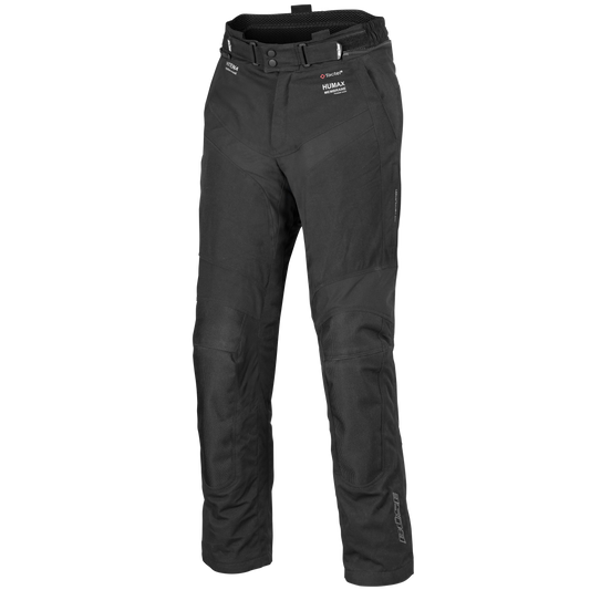 BÜSE Highland III Motorrad-Textilhose Damen schwarz wasserdicht mit Protektoren