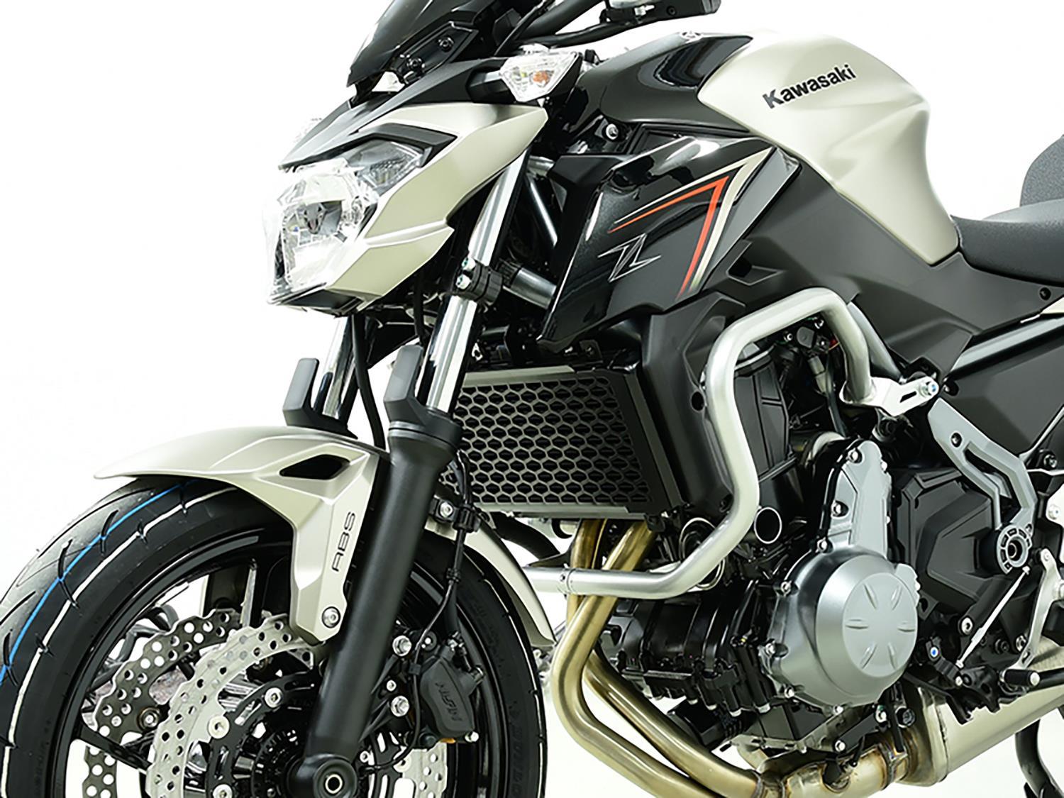 ZIEGER Kühlerabdeckung passend für Kawasaki Z650 2017-2024 - Kama Bike Parts