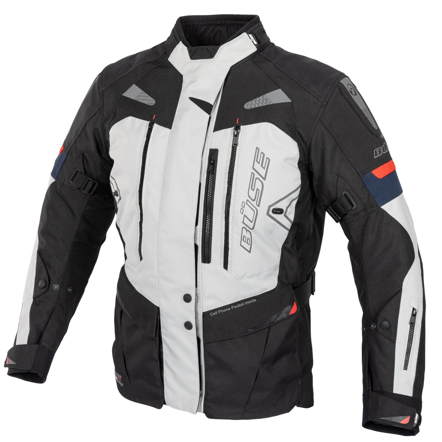 BÜSE Monterey Motorrad-Textiljacke wasserdicht mit Protektoren