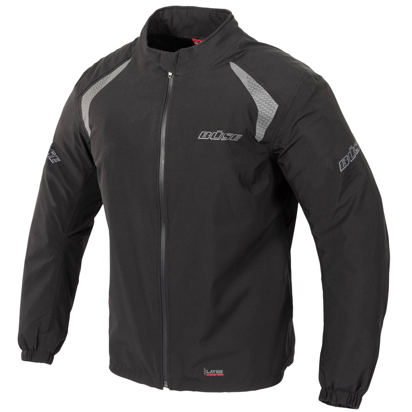 BÜSE Breeze Motorrad Regenjacke wasser- & winddicht mit Reflexions-Print