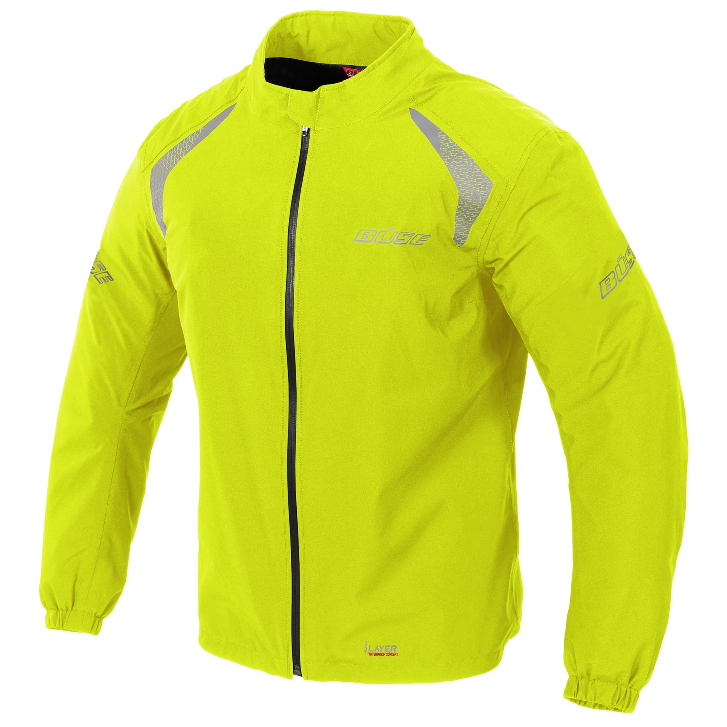 BÜSE Breeze Motorrad Regenjacke wasser- & winddicht mit Reflexions-Print
