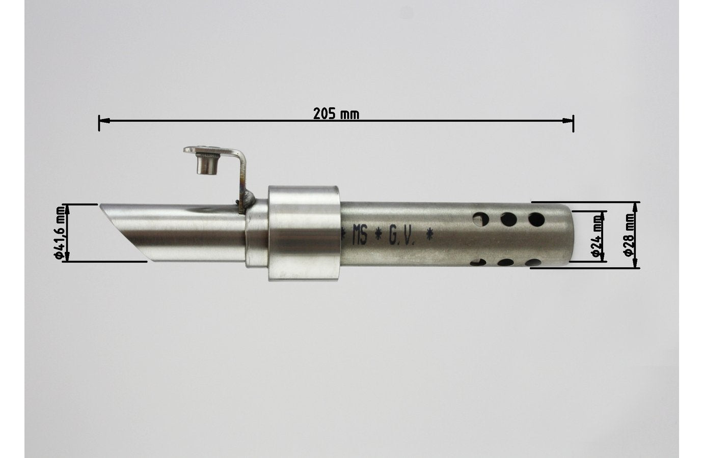 DB-Killer Racing 28 mm passend für Falcon Chromoline, ohne Zulassung
