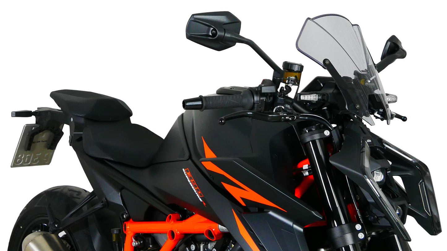 MRA Racingscheibe "NRM" rauchgrau passend für KTM 1390 SUPERDUKE R 2024-