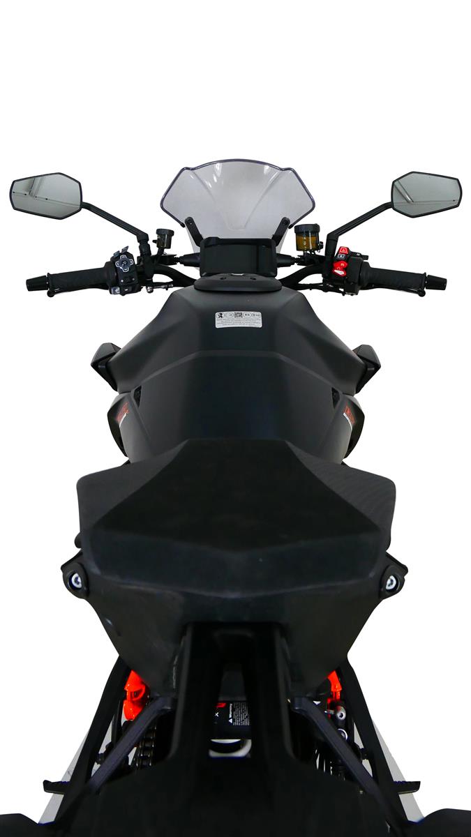 MRA Racingscheibe "NRM" rauchgrau passend für KTM 1390 SUPERDUKE R 2024-