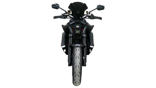 MRA Racingscheibe "NRM" schwarz passend für KTM 1390 SUPERDUKE R 2024-