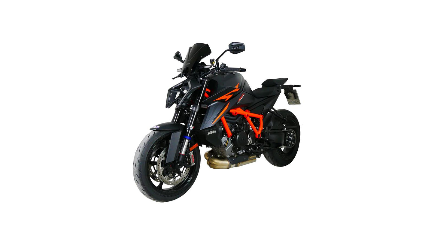 MRA Racingscheibe "NRM" schwarz passend für KTM 1390 SUPERDUKE R 2024-