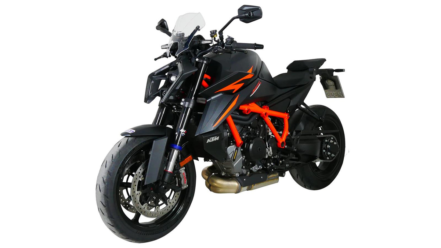 MRA Sportscheibe "NSPM" klar passend für KTM 1390 SUPERDUKE R 2024-
