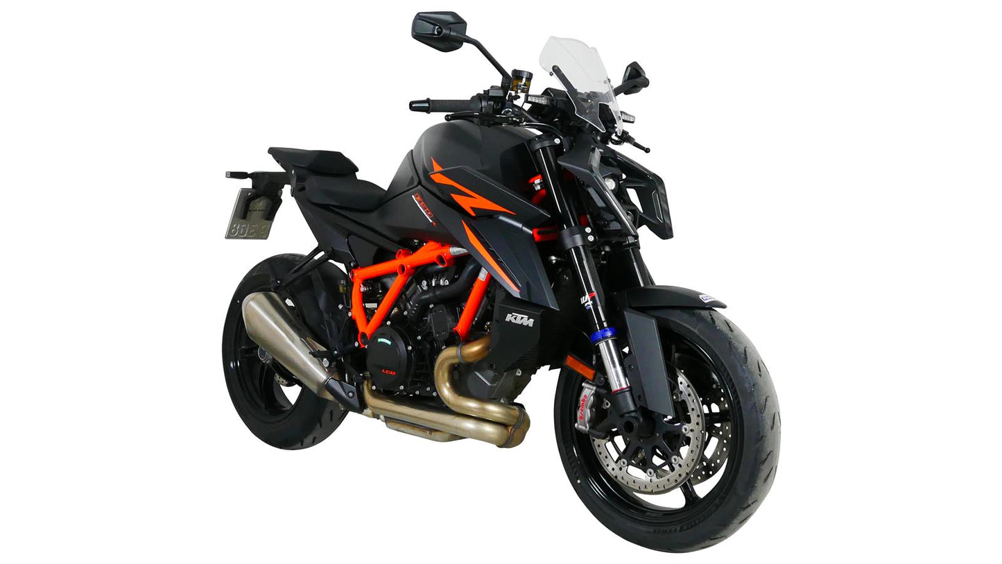 MRA Sportscheibe "NSPM" klar passend für KTM 1390 SUPERDUKE R 2024-