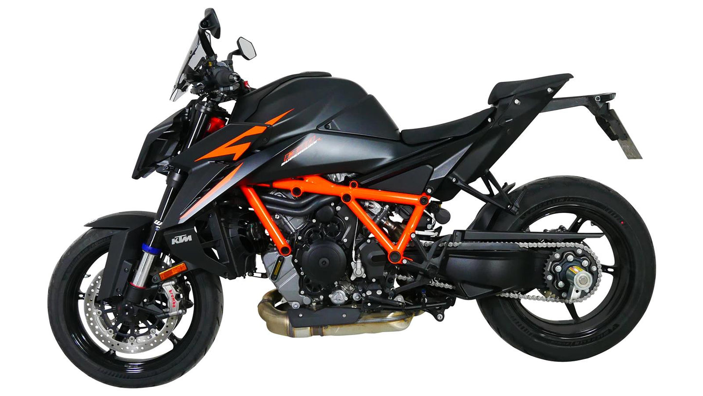 MRA Sportscheibe "NSPM" rauchgrau passend für KTM 1390 SUPERDUKE R 2024-
