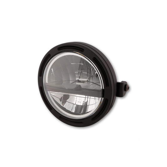 HIGHSIDER Frame-R2 Typ 5 Motorrad LED Scheinwerfer 5 3/4 Zoll Side-Mount Schwarz