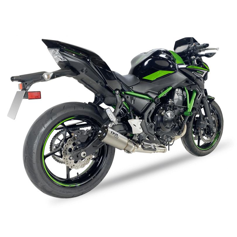 IXIL RC Auspuff Komplettanlage passend für Kawasaki Z 650 / Ninja 650 2023-2024
