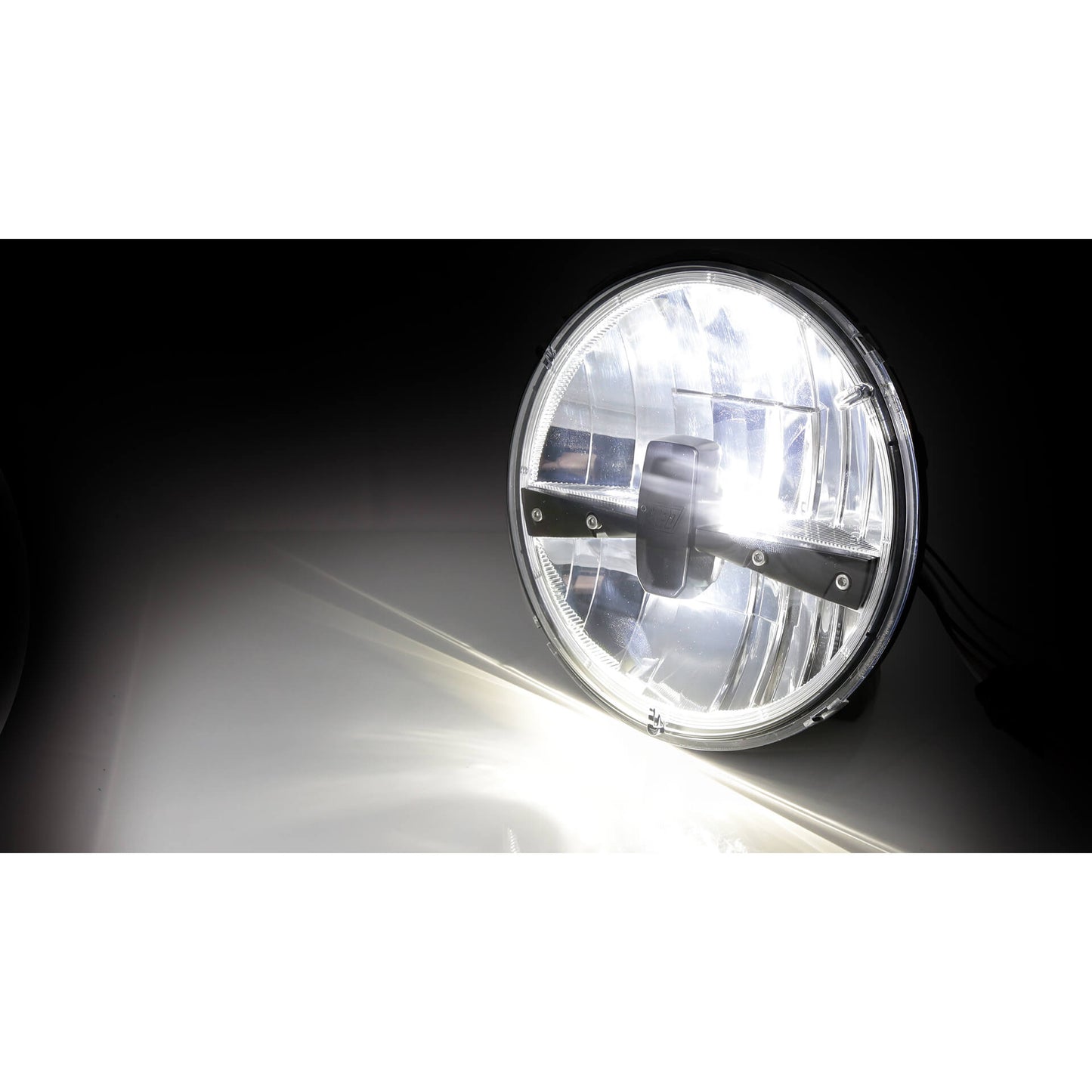 Highsider 7" LED Hauptscheinwerfereinsatz Typ 3 Schwarz – Motorrad E-geprüft