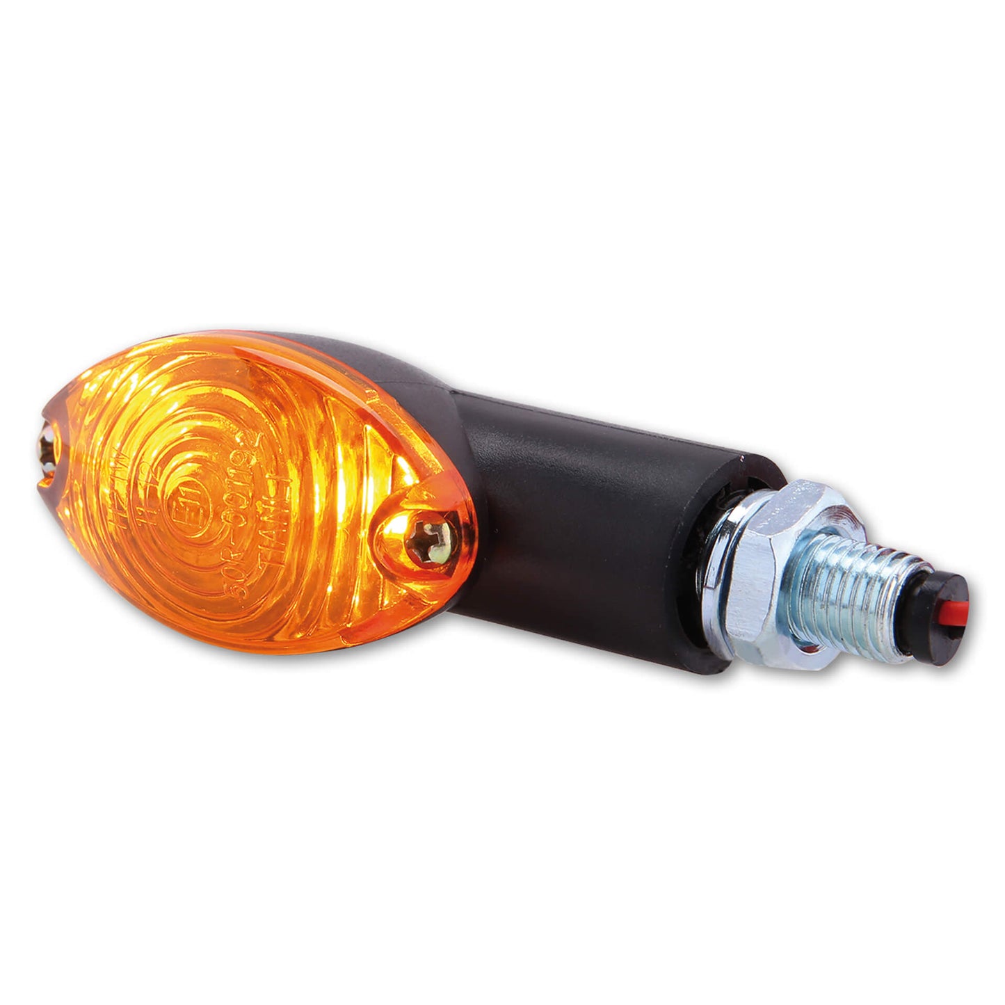HIGHSIDER Cateye Motorrad Mini-Blinker Schwarz Orange E-geprüft (Paar)