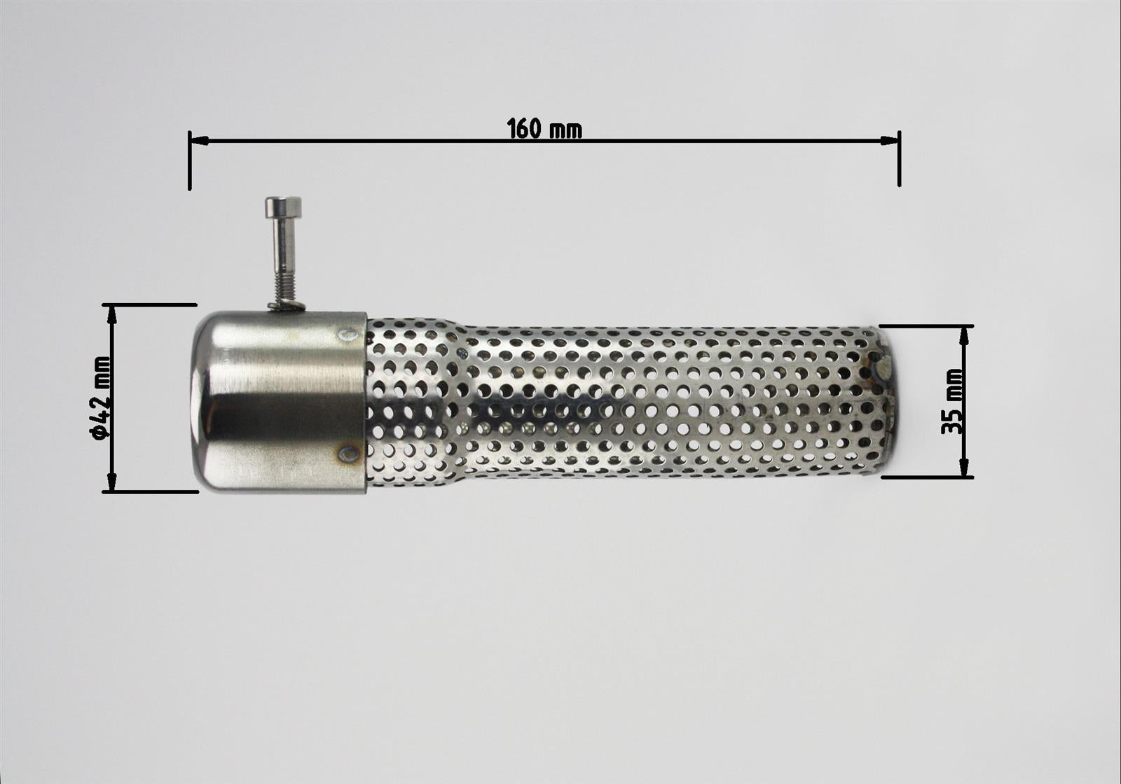 UNIVERSAL dB-Absorber Racing Ø38 mm Schraube außen/unten (ohne Zulassung) - Kama Bike Parts