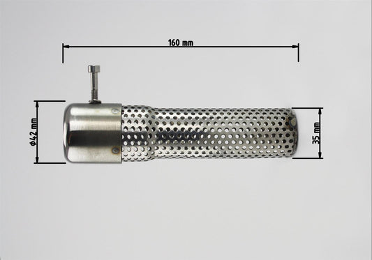 UNIVERSAL dB-Absorber Racing Ø38 mm Schraube außen/unten (ohne Zulassung) - Kama Bike Parts
