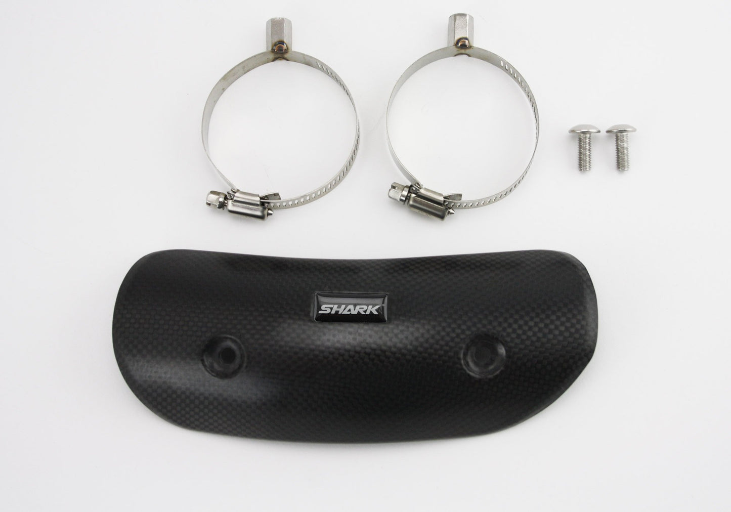 Shark Universal Hitzeschutz Carbon Bend – Auspuff Hitzeschild 35–65 mm