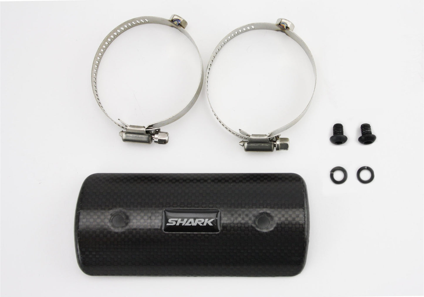Shark Universal Hitzeschutz Carbon Straight – Auspuff Hitzeschild 35–65 mm