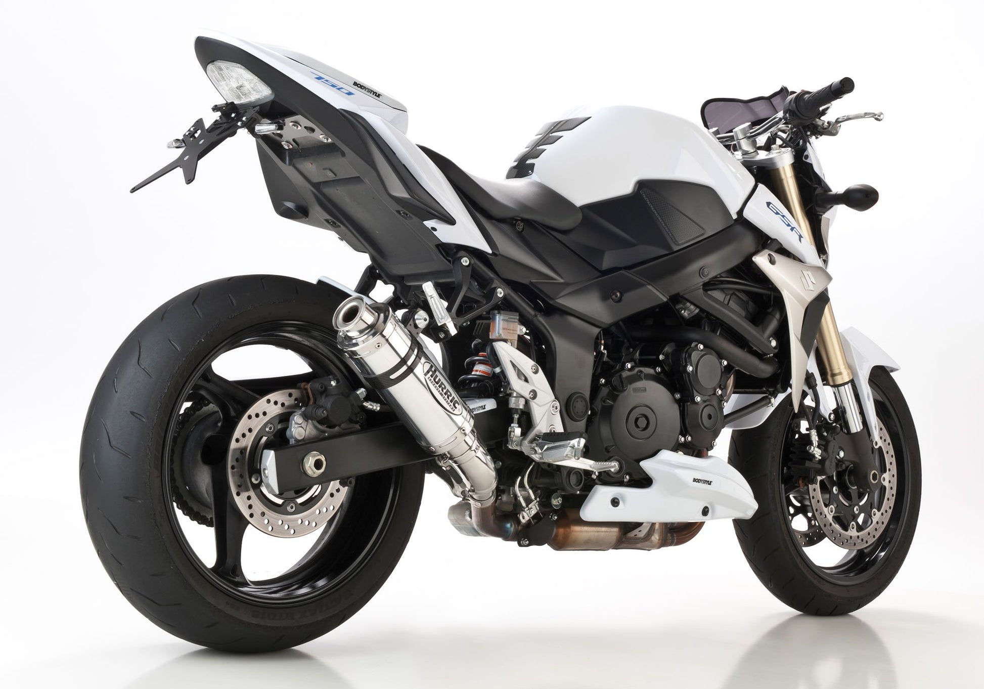 HURRIC Supersport Auspuff Super Short passend für SUZUKI GSR 750 2011-2016 - Kama Bike Parts