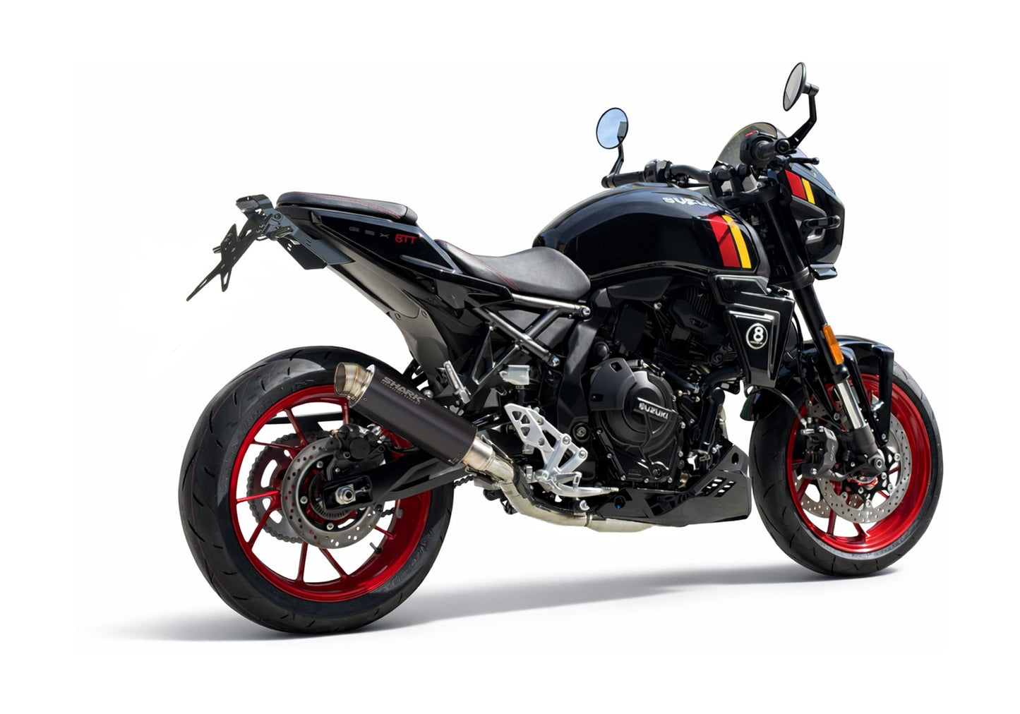 SHARK SRC 4 Auspuff schwarz passend für SUZUKI GSX-8T 2025-2026