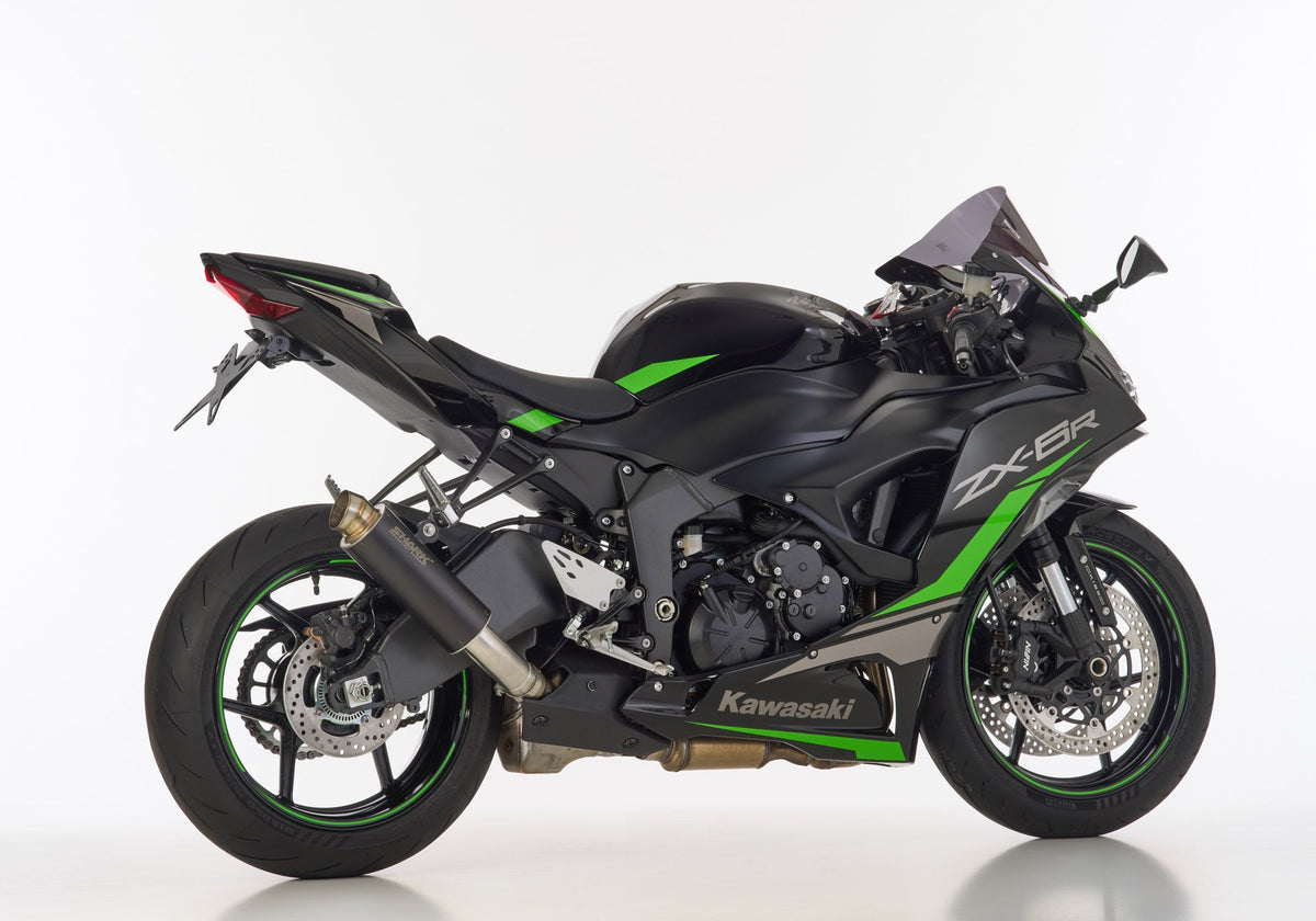 SHARK SRC 4 Auspuff schwarz passend für KAWASAKI ZX-6R 2024-2026